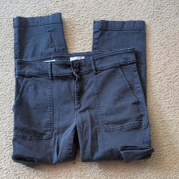 LOFT Denim - Loft Outlet Straight Crop Black Jeans Size 6